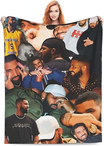 Manta de forro polar de franela ultrasuave, manta de collage de Drakes, manta cálida para todas las estaciones, ligera decoración del hogar, manta disponible en Yaxa Peru