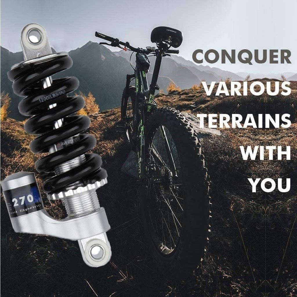 Amazon.co.jp: 150mm MTBリアショック コイルスプリング 調整可能