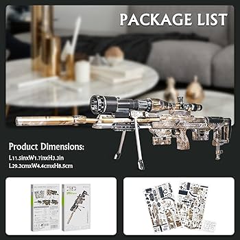 Amazon.com: Microworld 3D Metal Puzzle, Mechanical Sniper Rifle