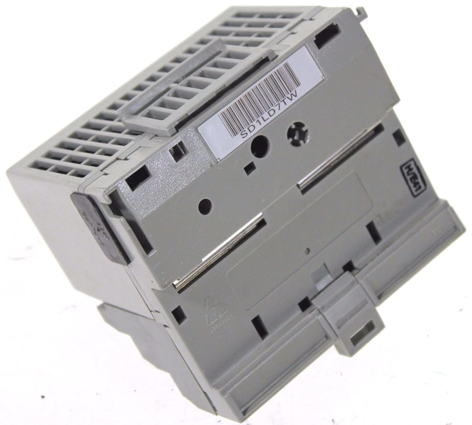 Samping view of the Allen-Bradley 1794-OB16 Flex I/O module showing mounting clips