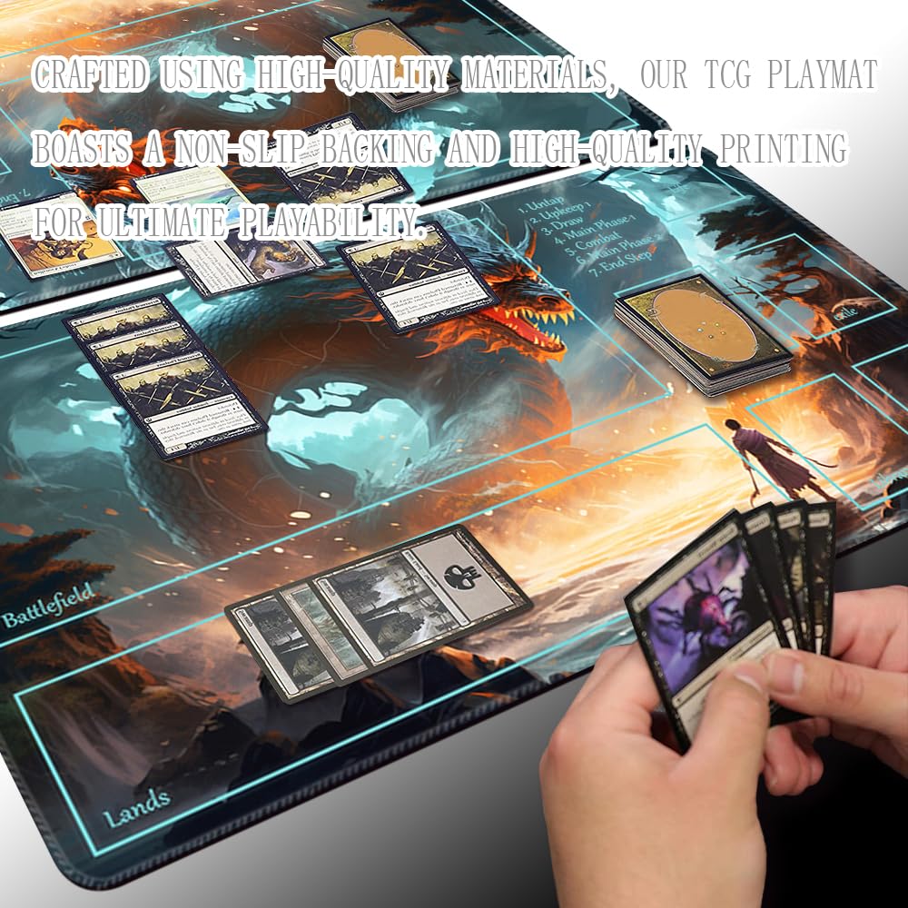 TCGMAT MTG Playmat - Non-Slip Backing Printing, Ideal For Card Game Enthusiasts
