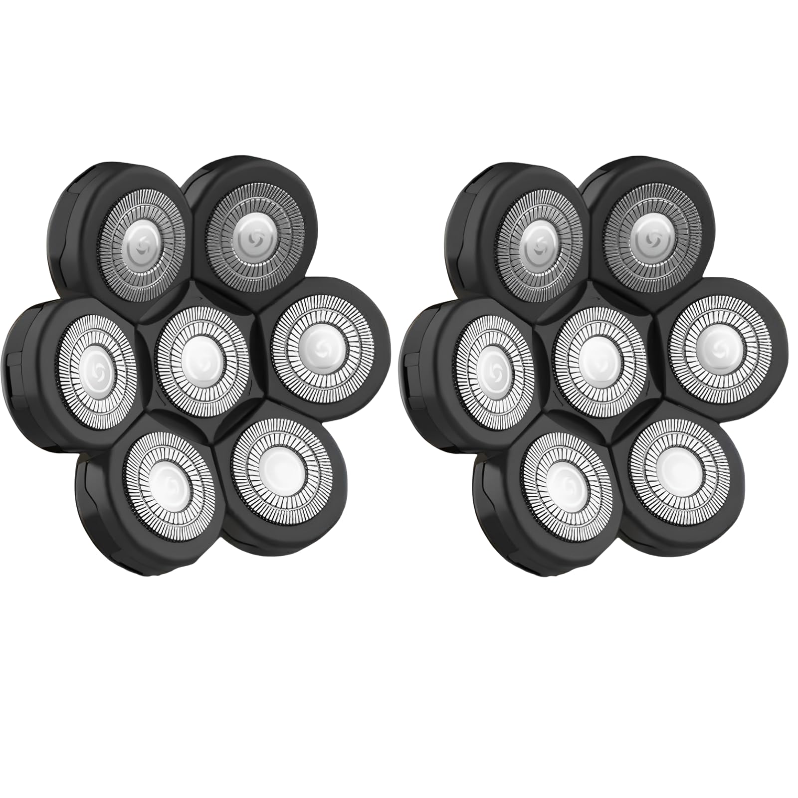 Black 7D Head Shaver Replacement Heads for Wyklaus