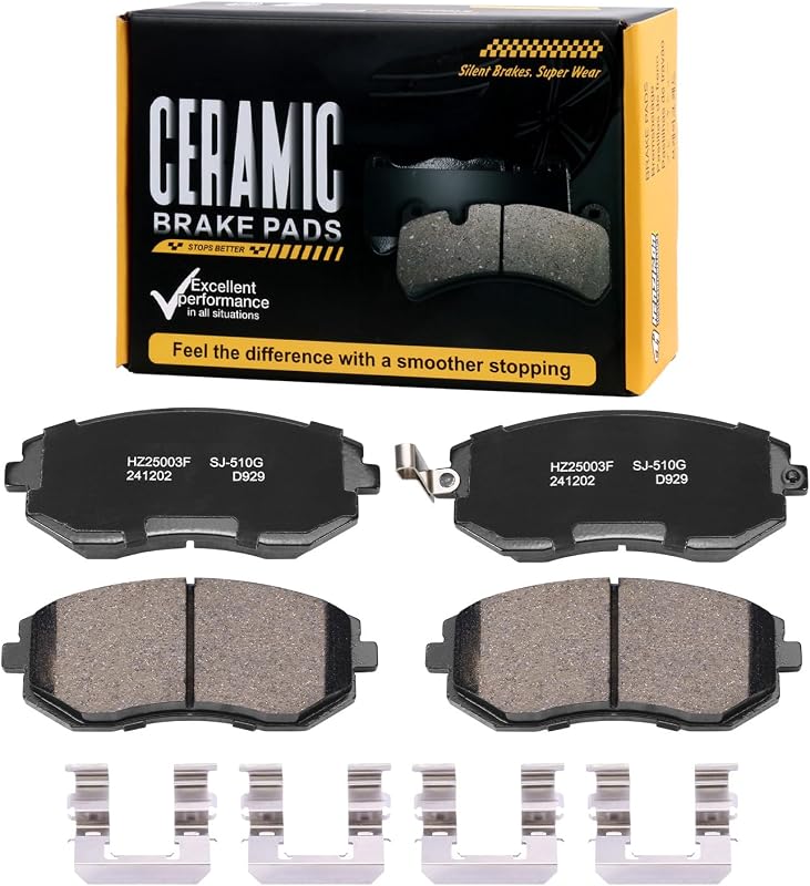 Pastilhas de freio dianteiras cerâmicas SUPLABEL D929 para Subaru e Saab 9-2X – 1 conjunto