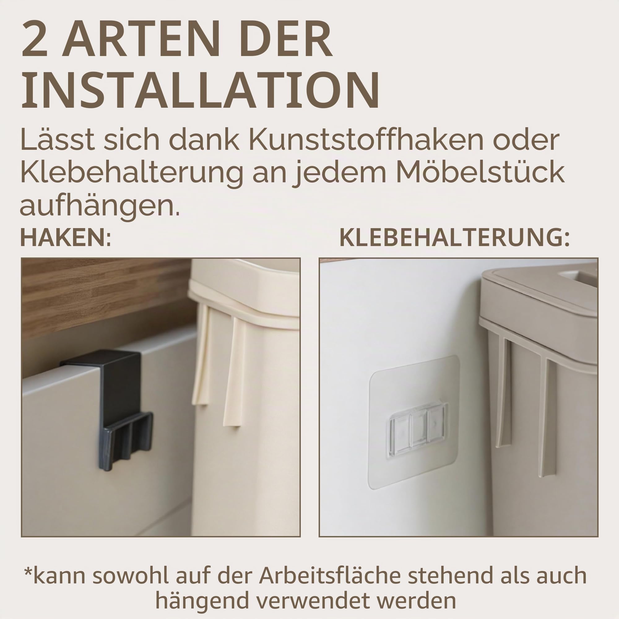 Organischer Abfalleimer mit Gino – 5 l – Eis
