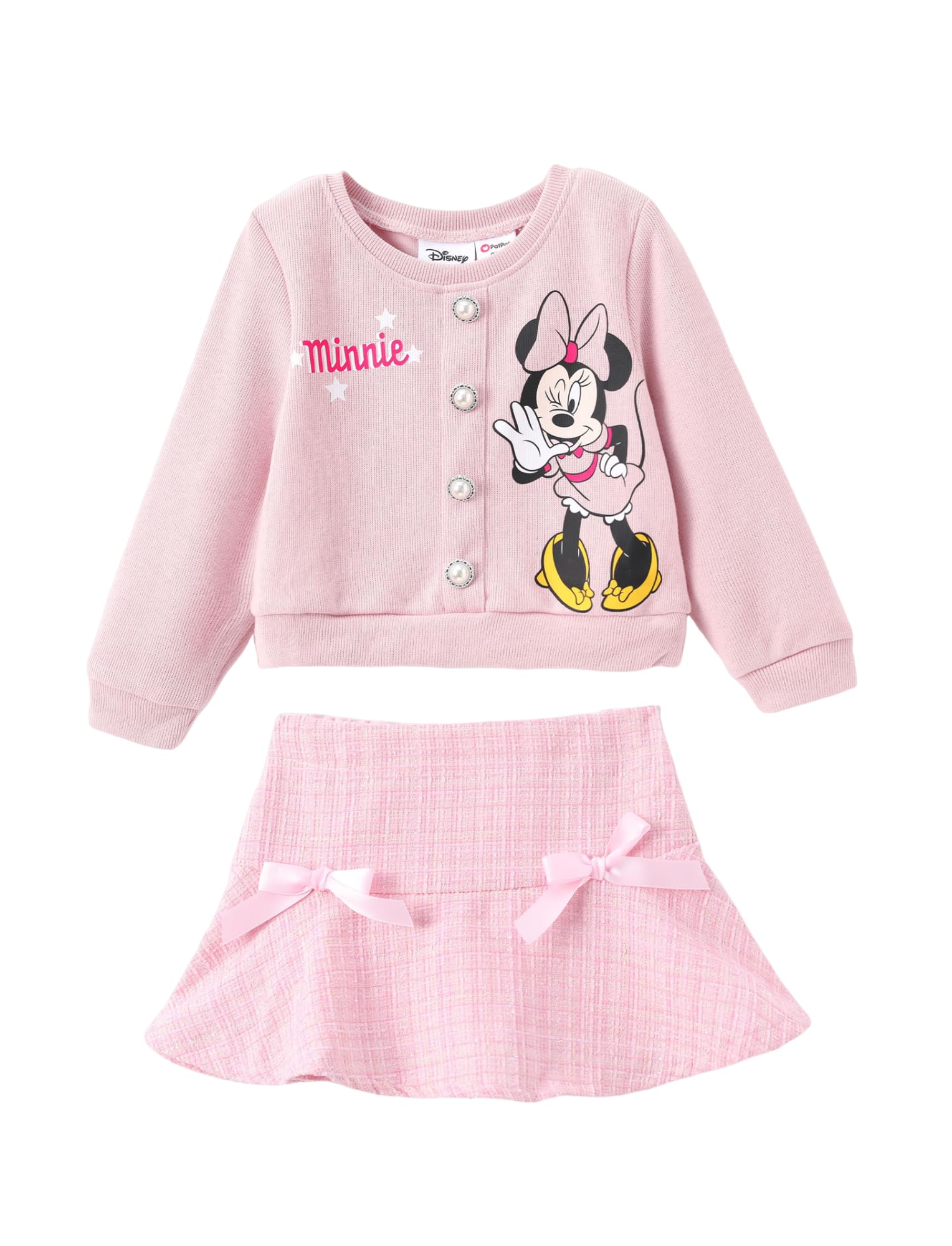 Disney Frozen Elsa Anna Princess Ariel Cinderella Minnie Toddler Girls Autumn Winter Outfits Jacket and Skirt Set 2-Piece 2-6 Years