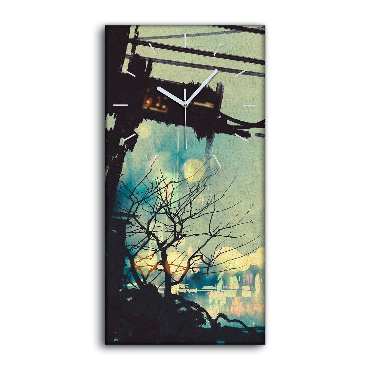 Horloge sur toile sans bruit tic tac pour sommeil paisible chambre