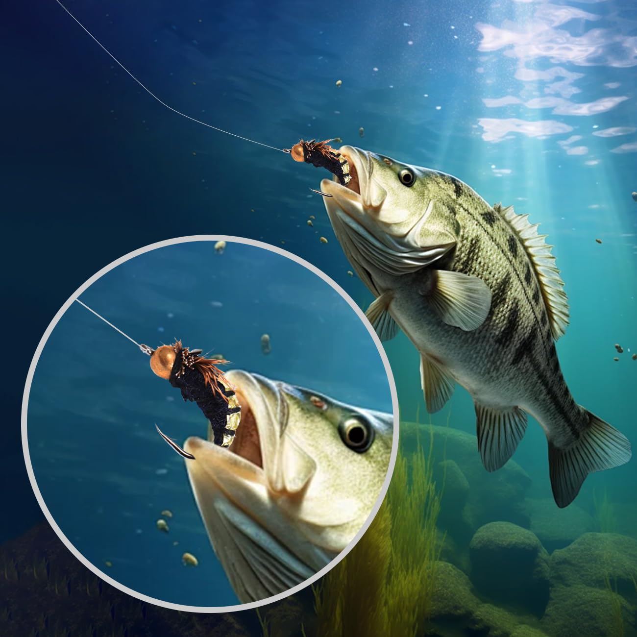 EHERDM A Box of 40pcs Fly Fishing Flies Mini Gnat Lures Hand Tied Steel Head Baits for Freshwater and Saltwater Golden and Green