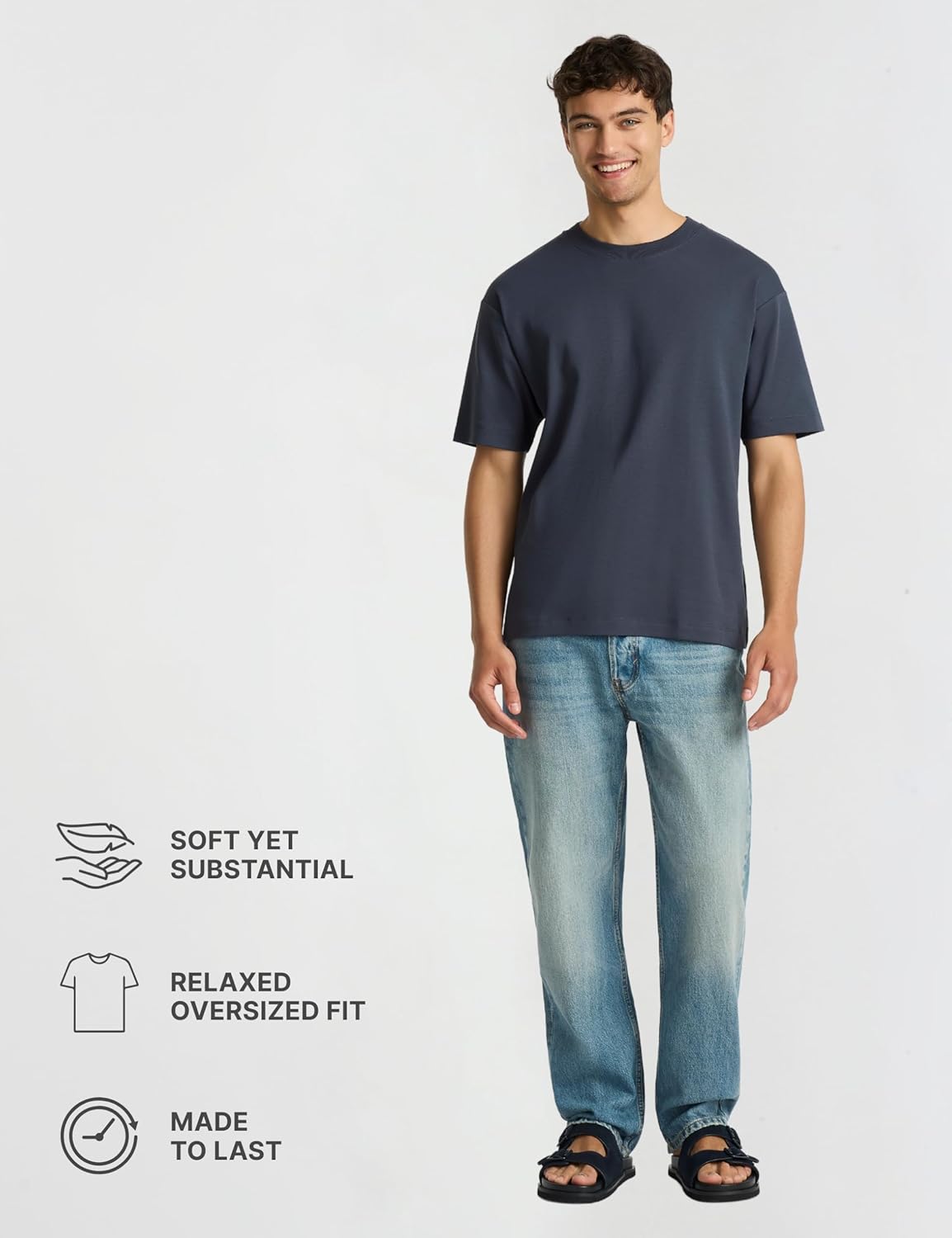 Men’s Good Earth Cotton® Oversized T-Shirt – Australian-Grown Cotton, Drop Shoulder, Relaxed Fit, Everyday Essential - Image 5