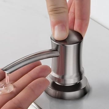 KRAUS Kitchen Soap and Lotion Dispenser in Brushed Brass, KSD-54BB
