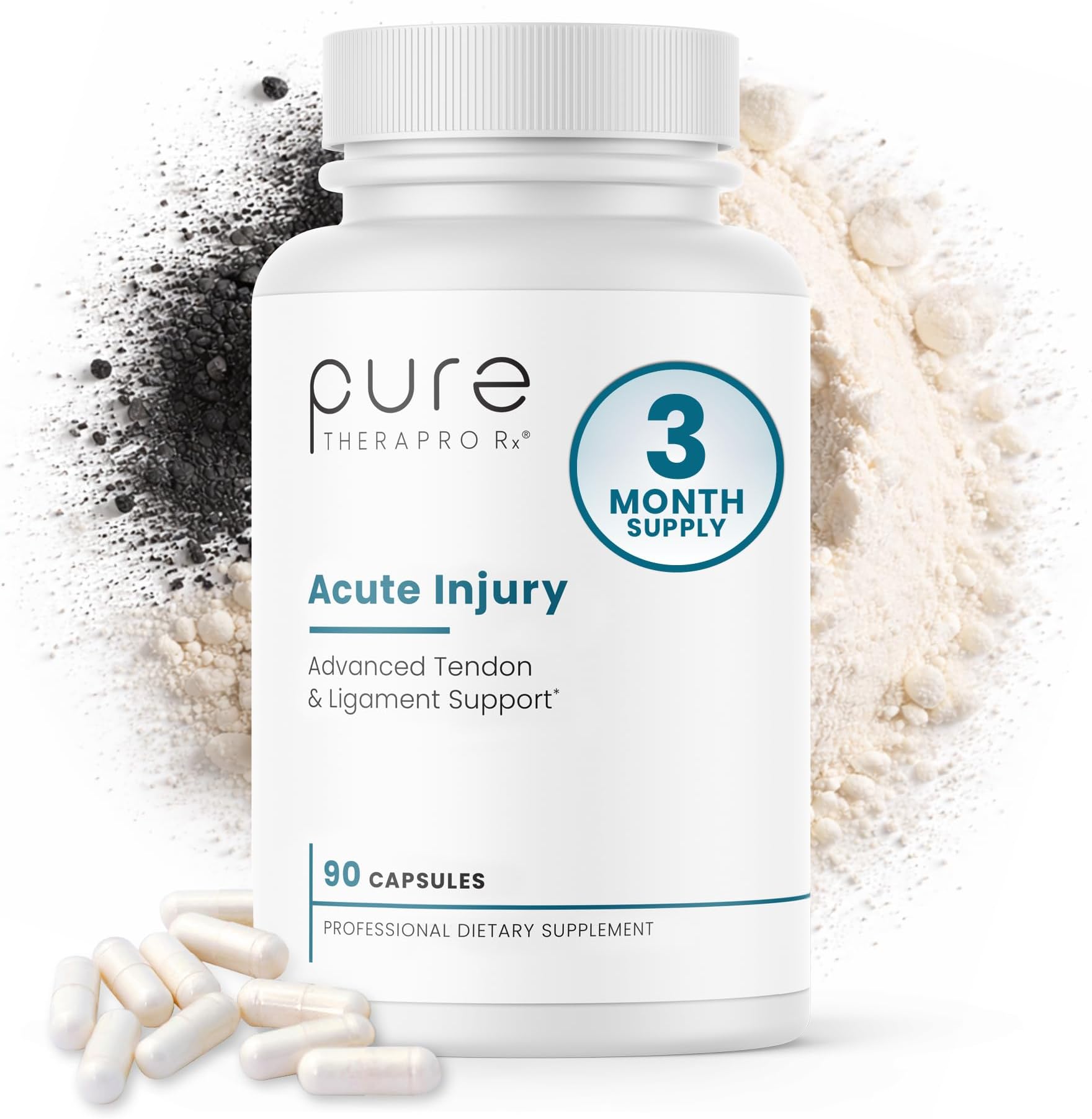 Pure Therapro Rx Acute Injury | Tendon & Ligament Support | Convenient Once a Day Clinical Dose | Supports Tendon Health, Movement & Physical Function | Pharm-Grade (90 Capsules)
