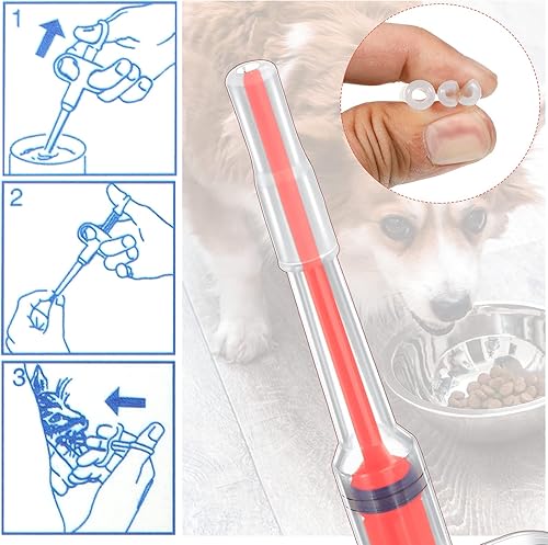 Miniatura 12 de 2 pastillas para mascotas, dispensador de pistola de píldoras para gatos pequeños, perros, dispensador de píldoras, píldoras para mascotas, píldora