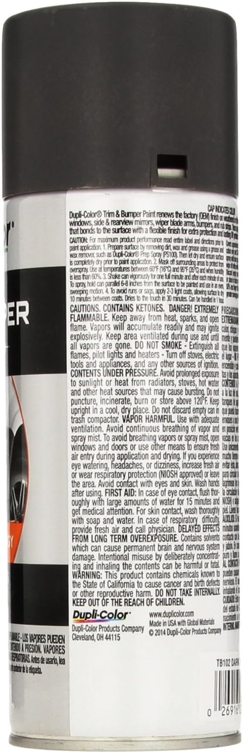 Dupli-Color TB102-6PK Trim and Bumper Paint - 11 fl. oz.