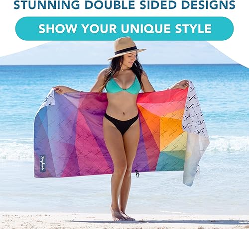 Miniatura 8 de Youphoria Toalla de viaje de microfibra de secado rápido, ligera, toalla de secado rápido para camping, playa, mochilero, senderismo y deporte
