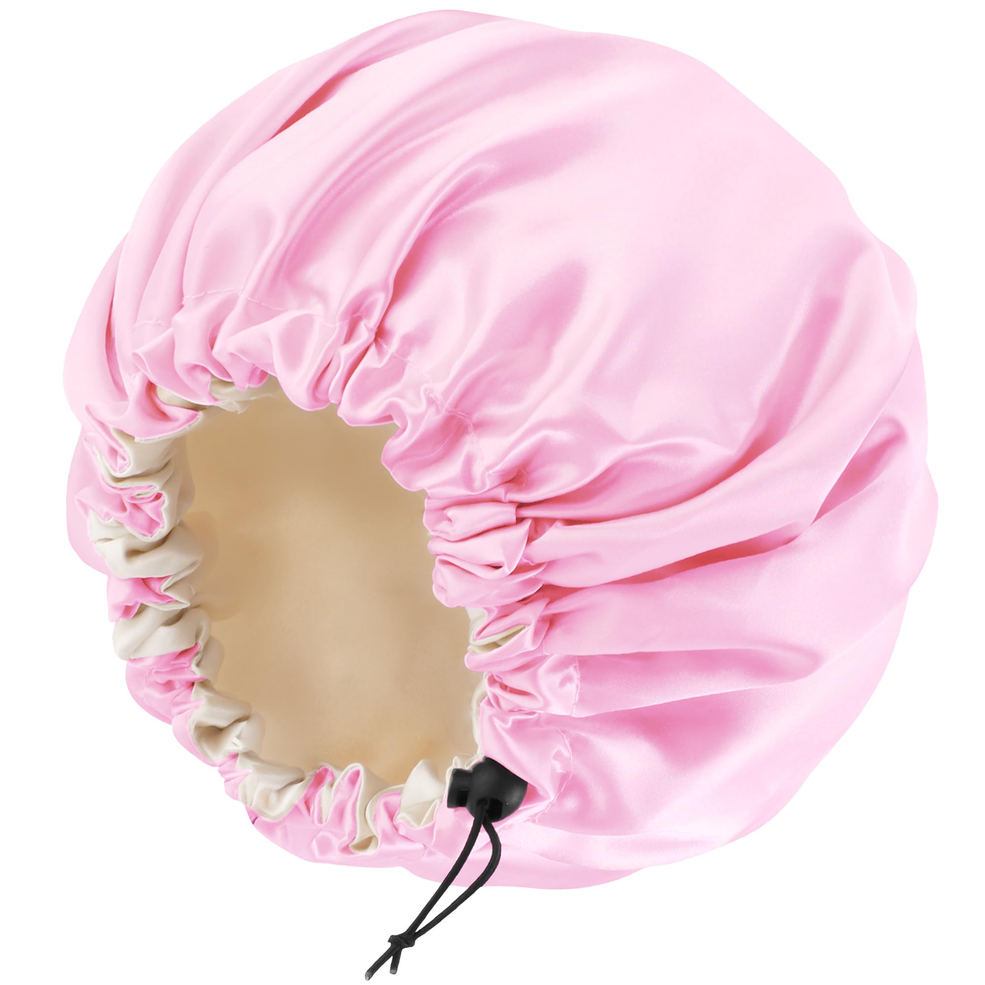 Satin Bonnet Silk Bonnet for Curly Hair Bonnet Braid Bonnet for Sleeping Bonnets for Women Large Double-Layer Adjustable