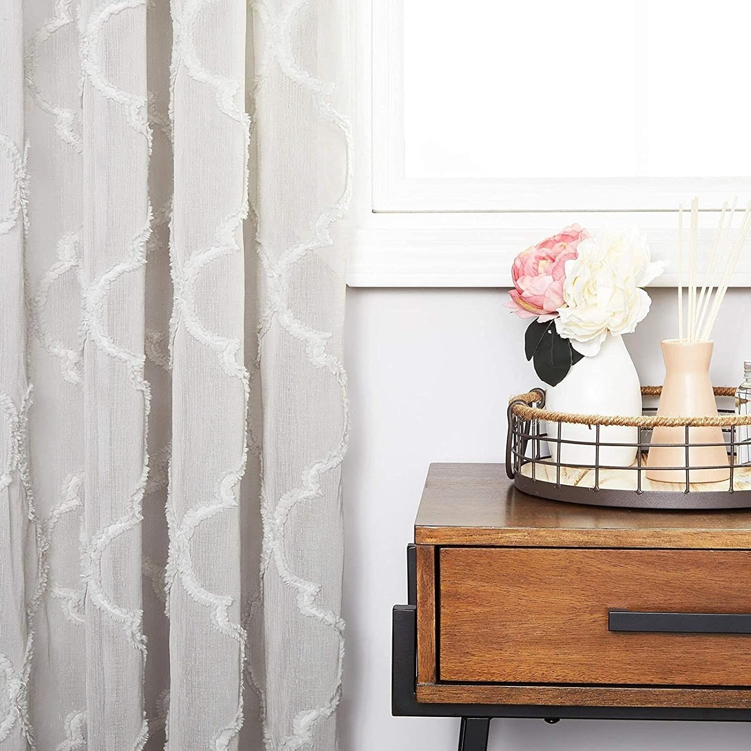 Juvale Grey Grommet Curtain Panels, Room Darkening Curtains (54 x 84 in, Set of 2)
