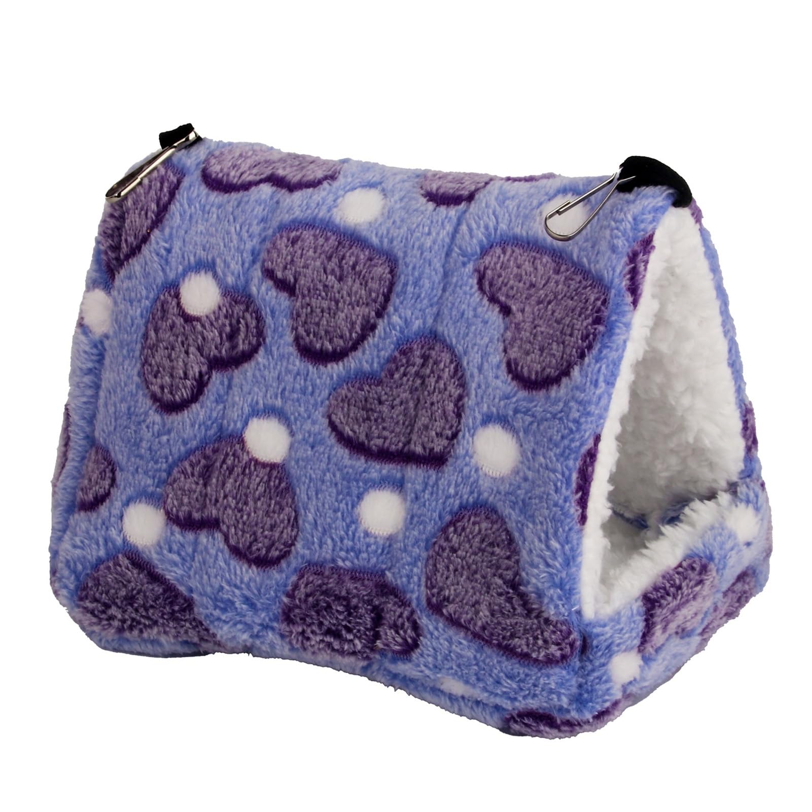 SmbcgdmComfy Hamster Bed Soft Cozy Hamster Nest Comfortable Warm Guinea Pig Bed House Small Pet Hideout for Small Animals Purple S