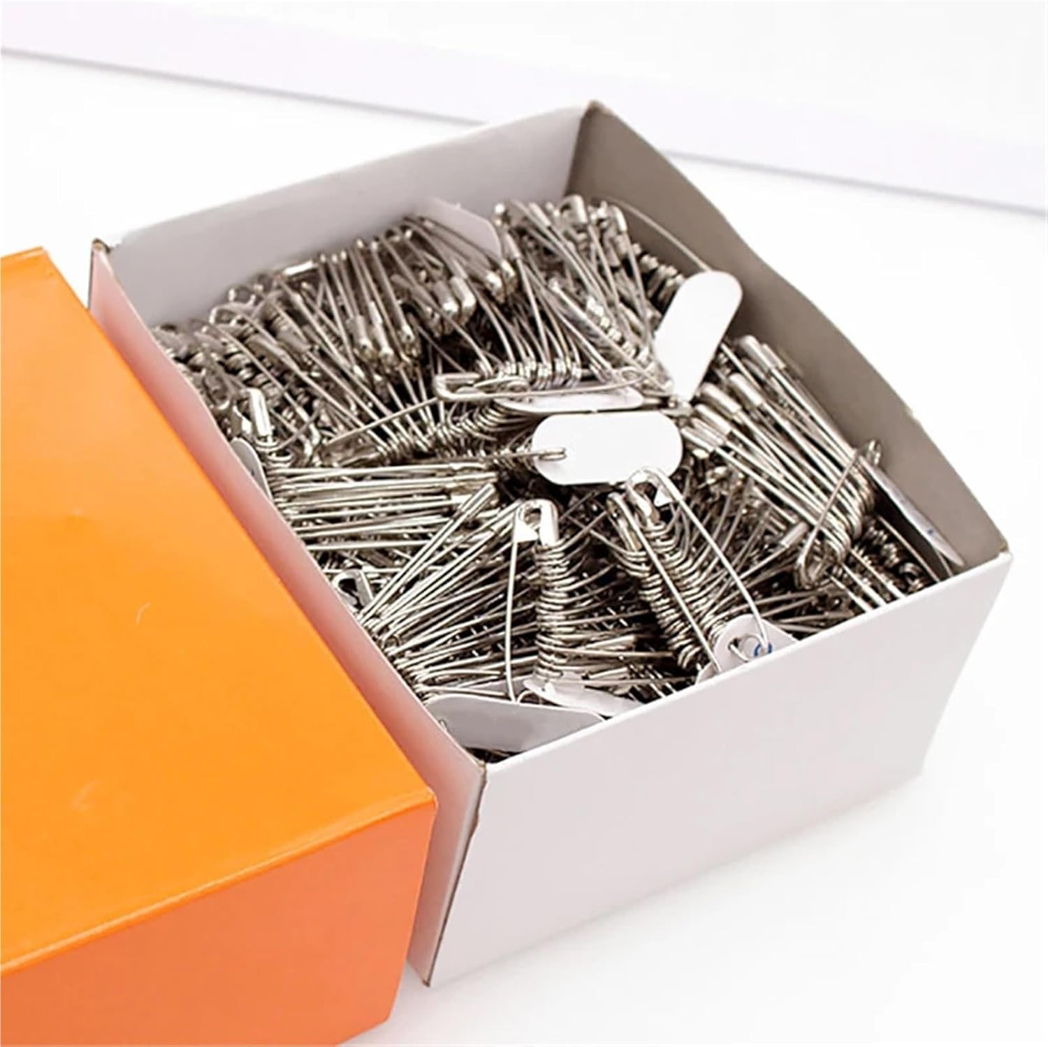 800pcs Safety Pins DIY Sewing Tools Accessory Silver Metal Needles Large Pin Small Brooch Apparel Accessories for Clothes and Sewing(38mm)