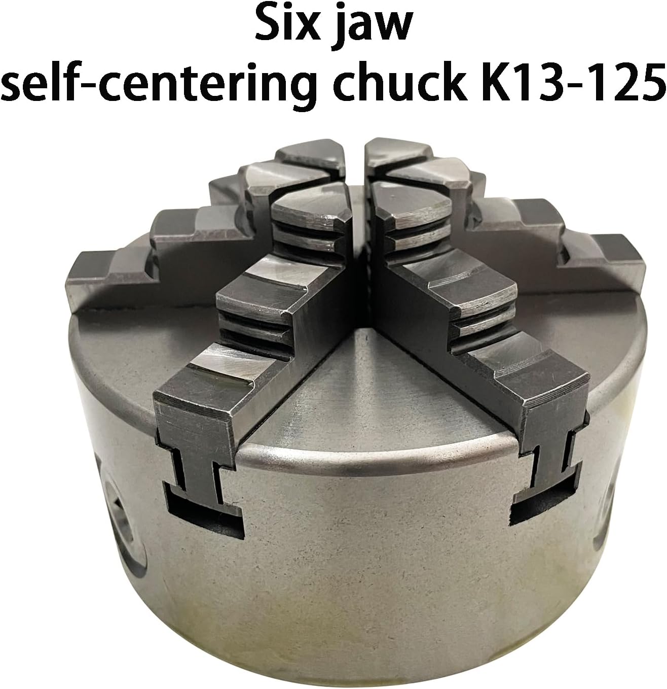 INTBUYING 6-Jaw Lathe Chuck K13-125 Metal lathe chuck 125mm chuck Self-centering Jaw for CNC Machine Tool and Accessories