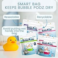 Vista 48 de TruKid Bubble Podz Bubble Bath for Kids, Toddlers, & Babies, Tear Free Gentle & Refreshing Bath Bomb for Sensitive Skin with Natural Moisturizers