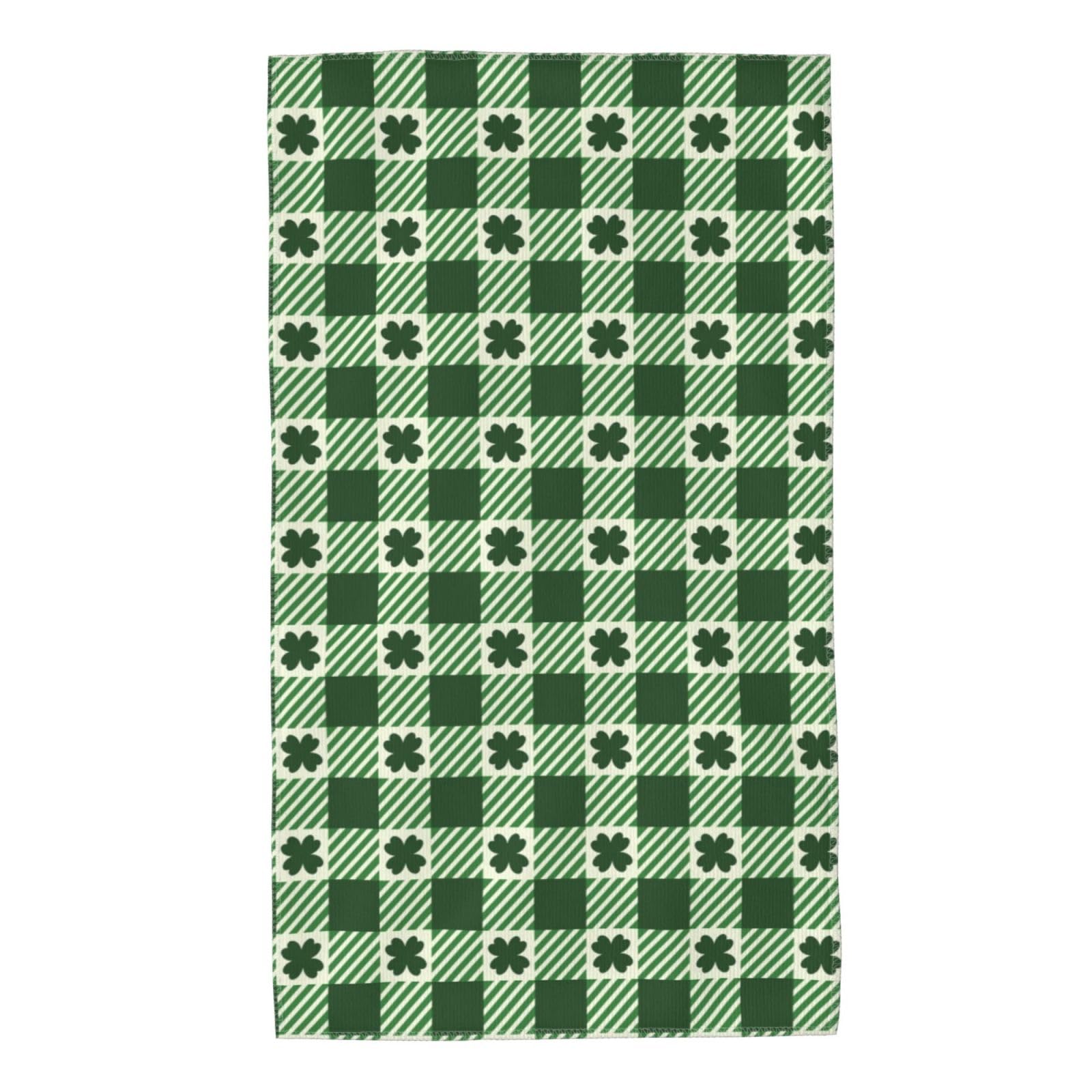 FJQWKLF St. Patrick's Day Super Soft Hand Towels 27.5x15.7inch Multi-Purpose Skin-Friendly Absorbent Thin Bathroom Towels