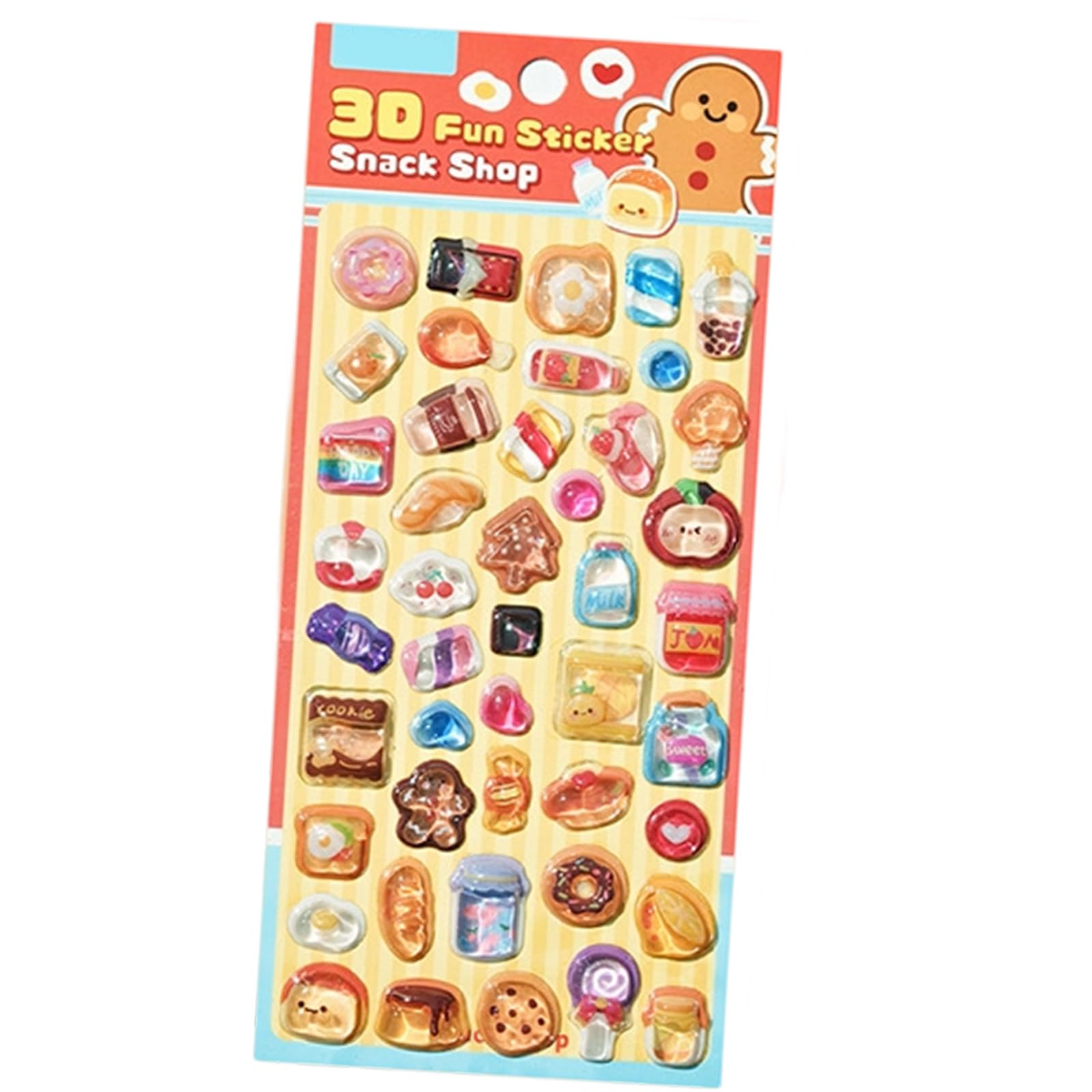 Embossed Animal Sticker Adhesive PET Resin Sticker for Kids Art Craft Notebook Journal Phone Case Laptop Scrapbooking