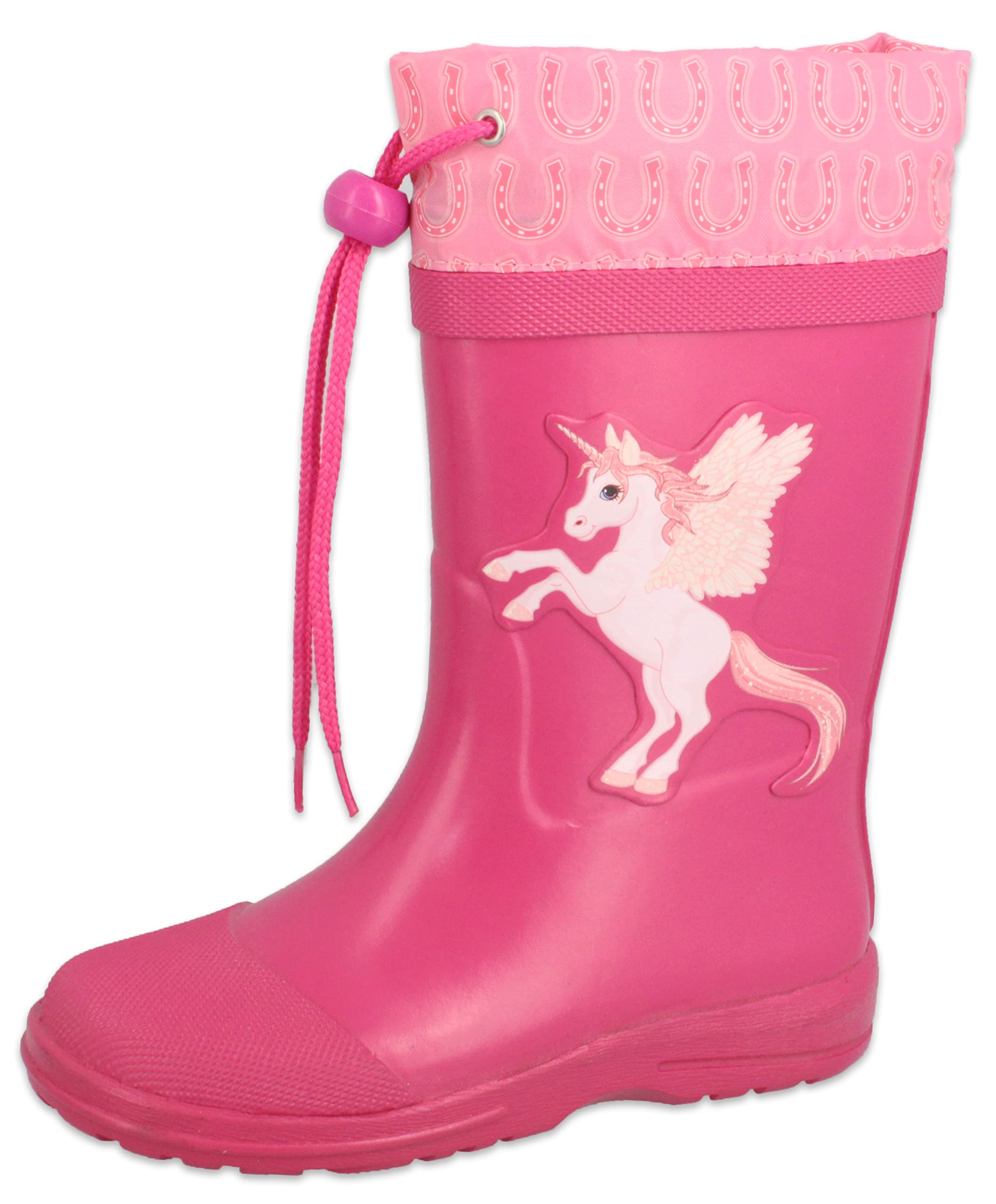 Beck Girl's Unicorn Rain Boot, Pink, 11 UK Child