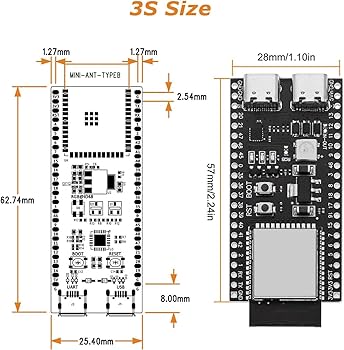 ESP32 S3 DEVKITC 1 N16 Espressif Systems | Development Boards