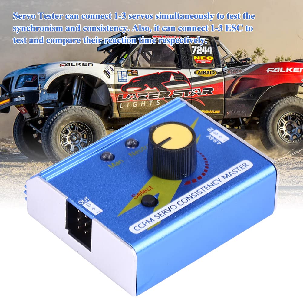 VGEBY Servo Tester, Servo Tester RC Servo Test Consistency Master Servo Motor Controller Esc Tester dla modeli RC Servo Tester RC