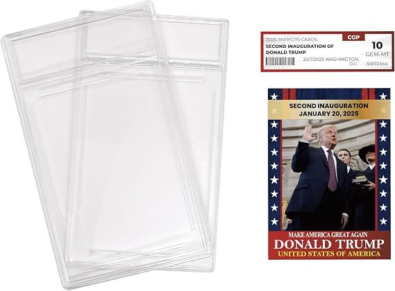Trump Trading Card - 2025 Inauguration - Gem 10 Graded - Trump Collectible Card - Trump Gifts - Trump 2025 - Make America Great Again