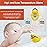 b&h Baby Bath Thermometer and Room Thermometer - Upgraded Sensor, The Infant Tub Water Temperature Thermometer Floating Toy Safety Products (Diving-Goggles Duck)