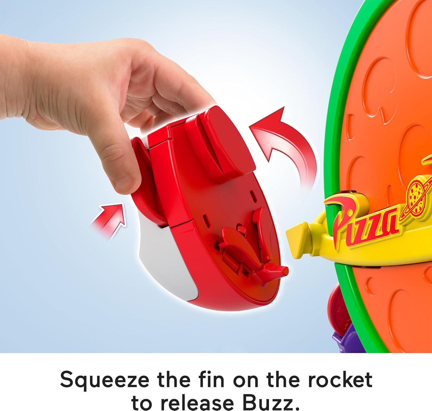 Fisher-Price Imaginext Disney and Pixar Toy Story Pizza Planet Playset with 3-inch Buzz Lightyear & Alien Friend Action Figures, Toy Rocket & Proectiles - Image 4