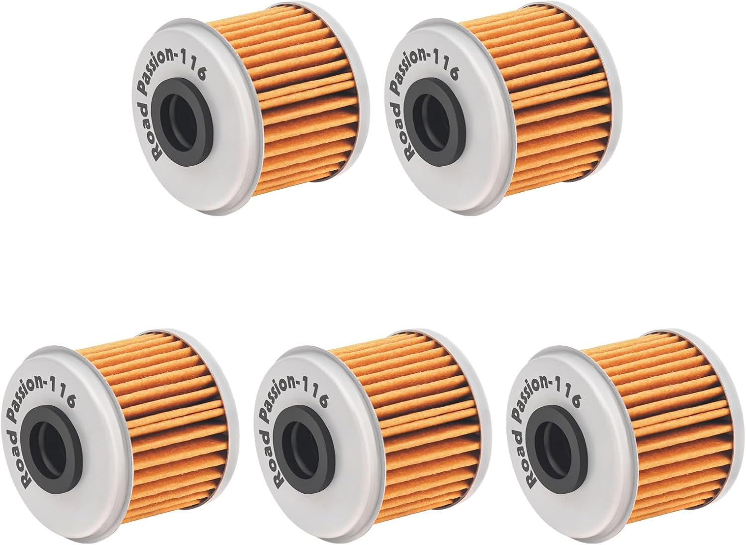 Road Passion High Performance Oil Filter for HONDA TRX450R 450 06-09 2012 TRX450 R 444 04-05 TRX450ER 450 06-09 12-14(pack of 5)