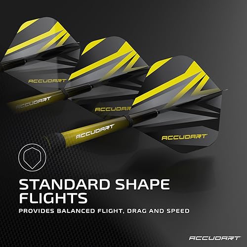 Miniatura 4 de Accudart Juego de dardos de punta de acero 4.0 - Barril Tungsteel - Ranuras redondas para un agarre consistente - Ejes de policarbonato - Billetera