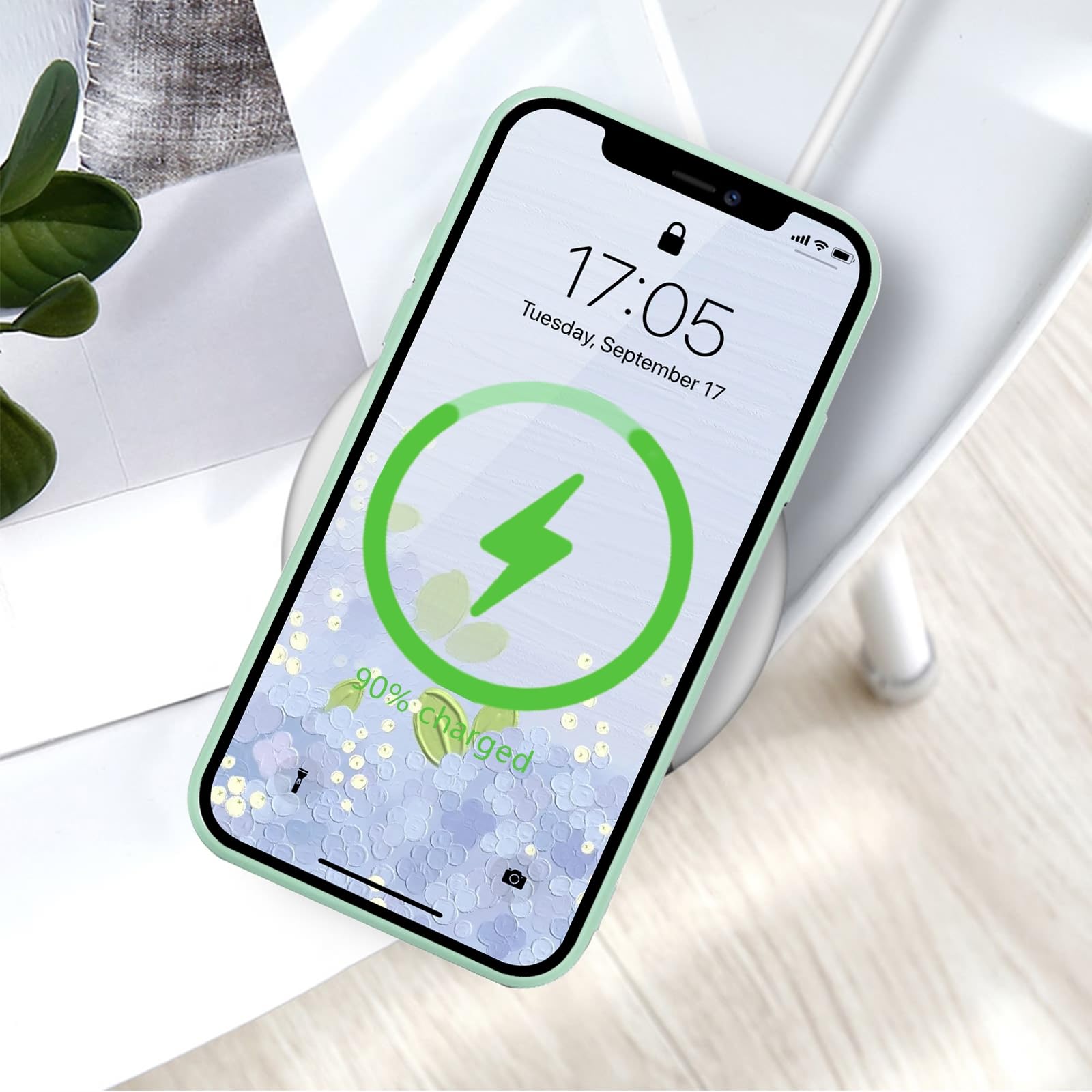 Lafunda Cover Compatibile per iPhone 12 Pro Max Custodia con protezione fotocamera Antiurto Silicone morbido per Donna motivo cuore protezione integrale Case per iPhone 12 Pro Max Bianco