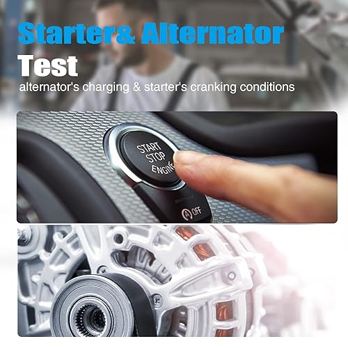 Miniatura 5 de Lancol Probador de batería de coche Probador de carga de batería de 12 V24 V 40-2000CCA Alternador de batería Probador de batería automotriz