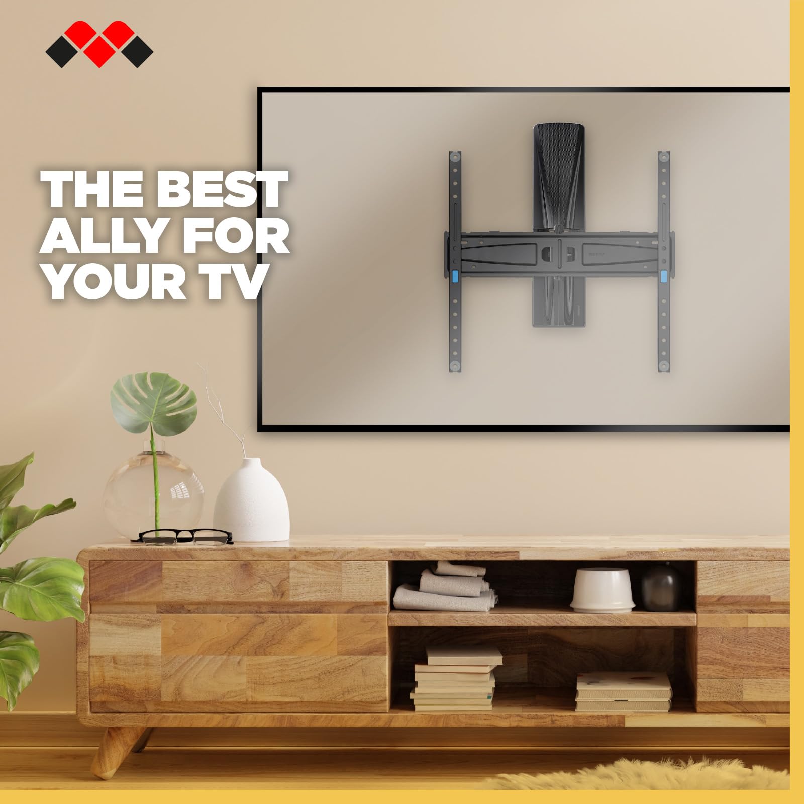Meliconi Slimstyle Extra XDR200400, Support Mural TV Compatible Placo