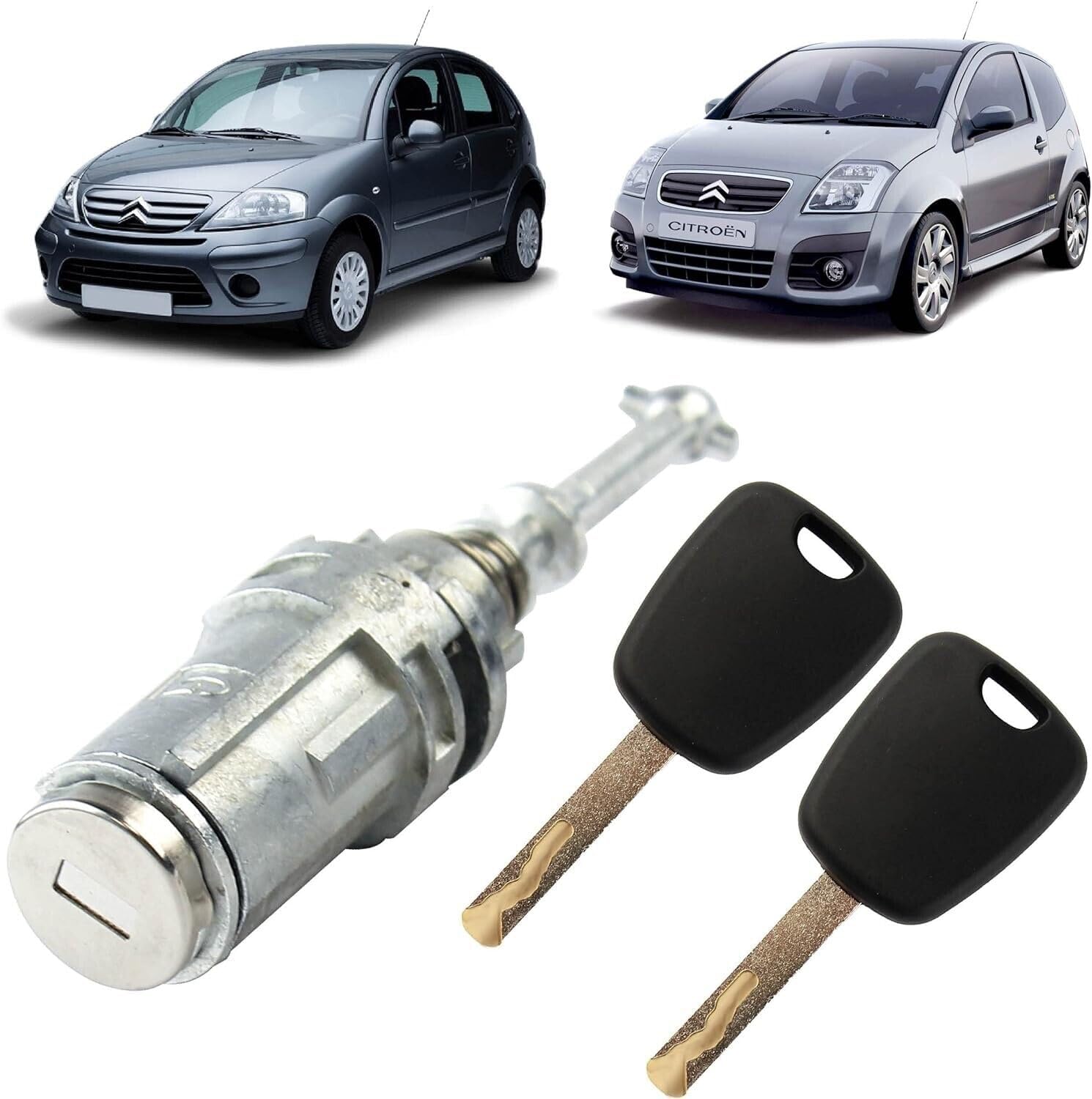 Serrure Porte Avant Gauche Pour Citroën C4 II Phase 1 - Occasion, Fonctionnelle, Quelques Marques