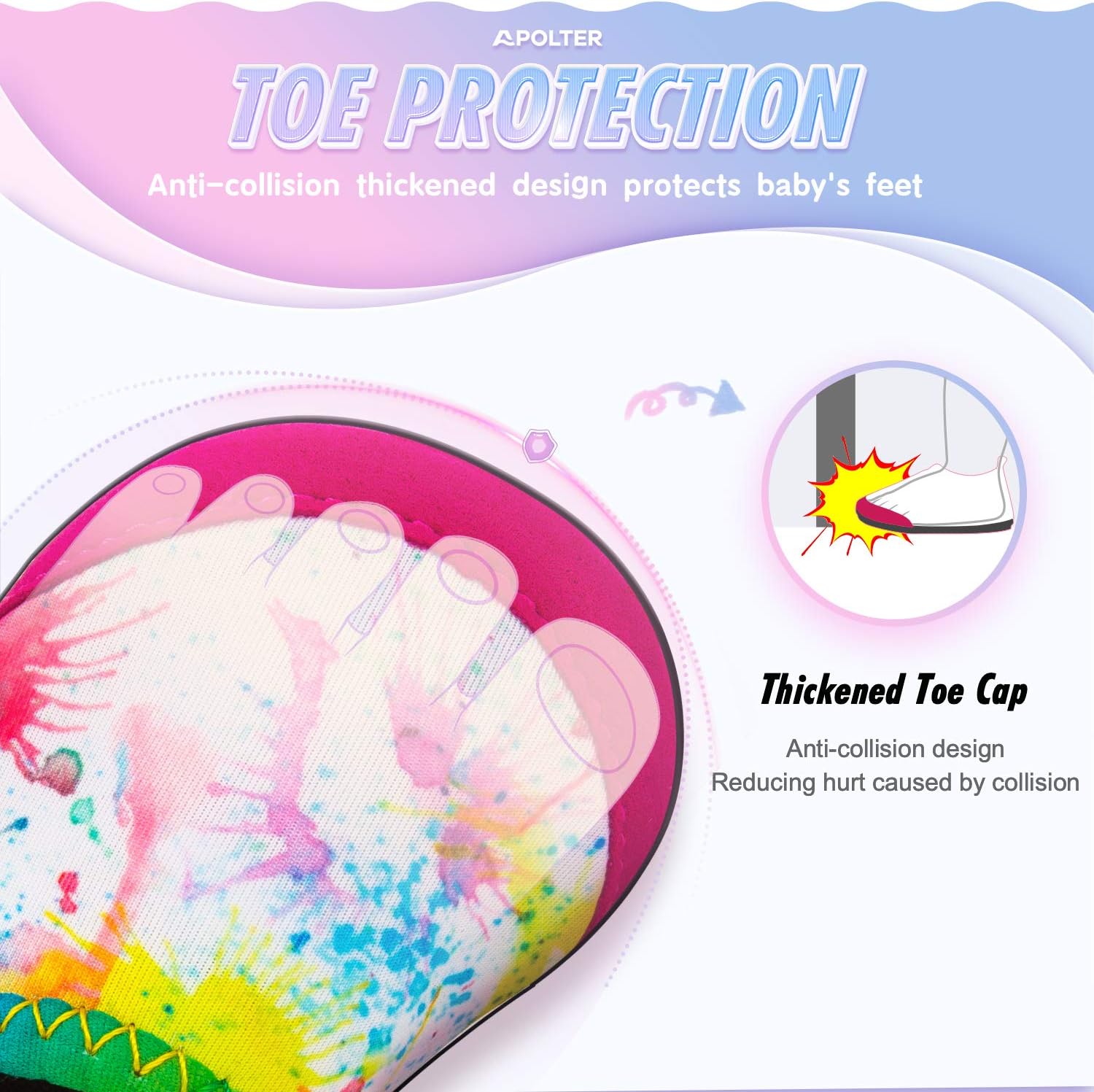 Baby Boys and Girls Swim Water Shoes Barefoot Aqua Socks Non-Slip for Beach Pool Toddler Kids - Image 2