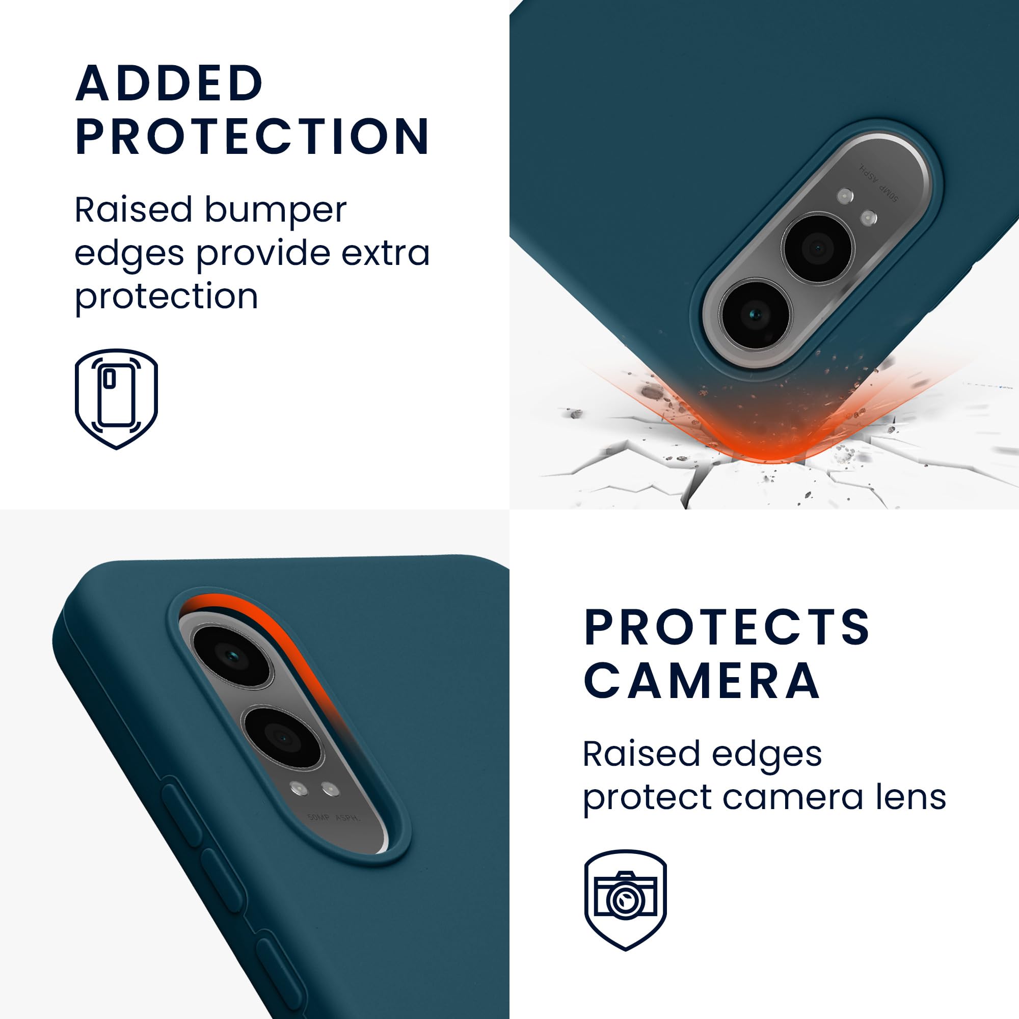 kwmobile Case for OnePlus Nord CE 4 Lite 5G Case - Soft Cover - Shockproof Silicone - Wireless Charging Teal Matte - Image 3