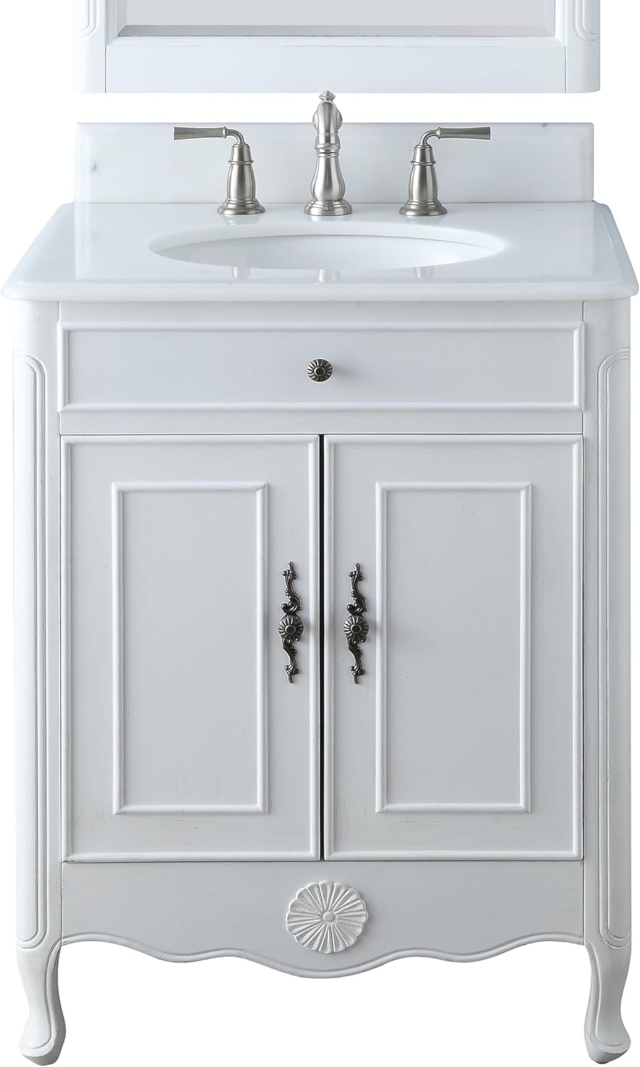 Benton Collection 26'' Cottage Style Bathroom Vanity (Vanity, Light Blue)