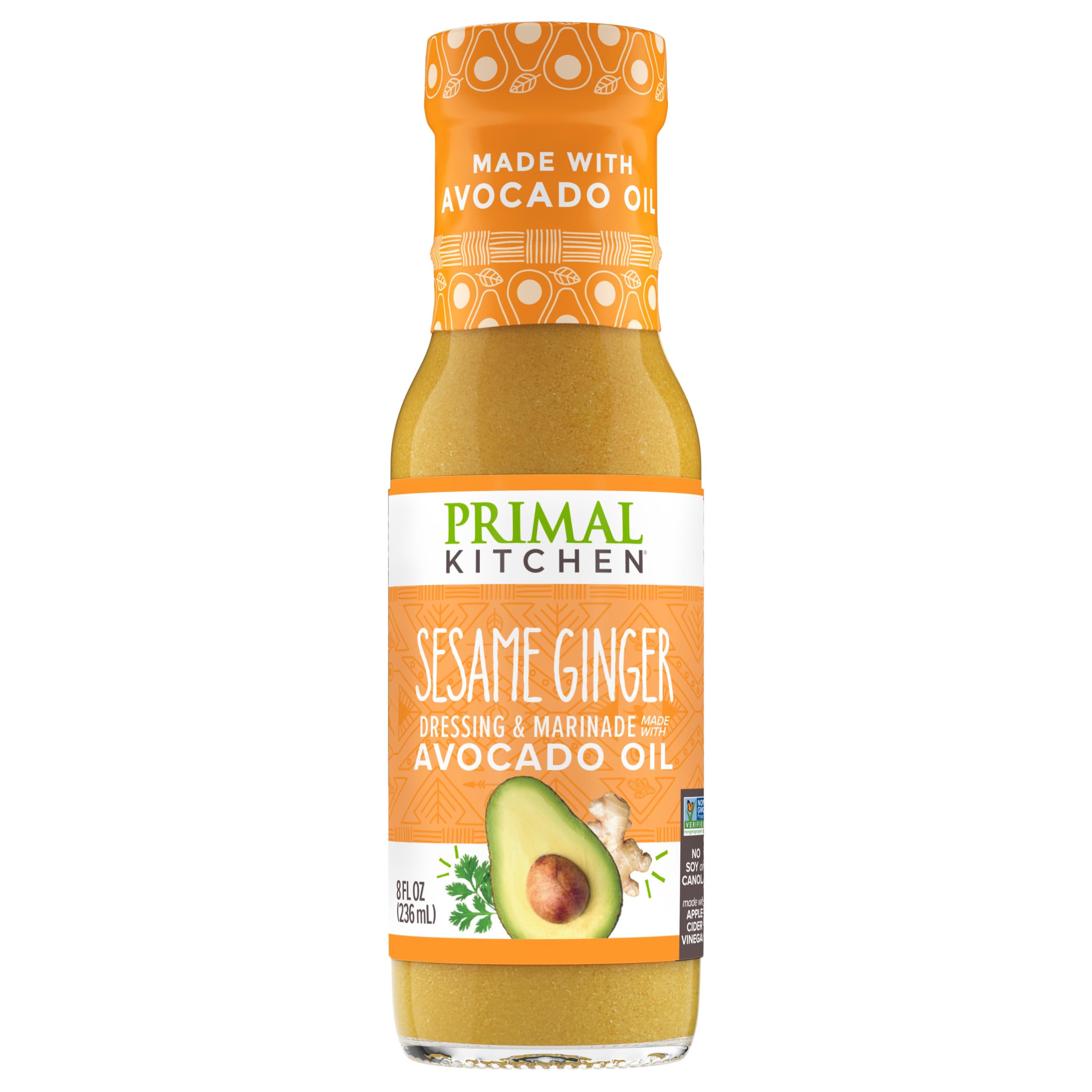 ginger sesame dressing Amazon.com : Primal Kitchen Sesame Ginger Vinaigrette & Marinade Salad  Dressing made with Avocado Oil, Paleo Friendly & Keto Certified, 8 Fluid  Ounces : Grocery & Gourmet Food