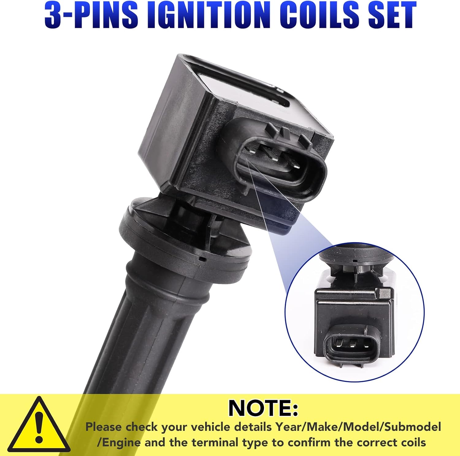 Set of 4 Ignition Coil Fits for 2.0 L4 2007 2008 2009 Suzuki SX4 SX 4 SX-4 Hatchback Sedan 07 08 09 Coil Pack 2.0L Replaces# C1728 UF562