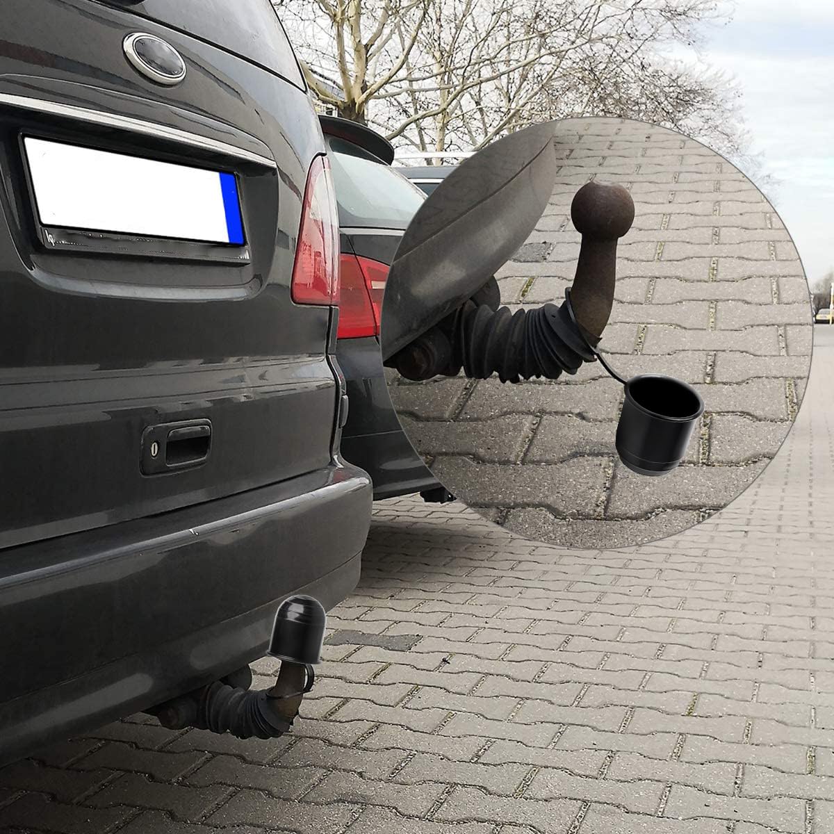 Cache Boule Attelage JNNJ 2 Pièces - Capuchon Protection Remorque étanche | Pour Voiture, Camping-car
