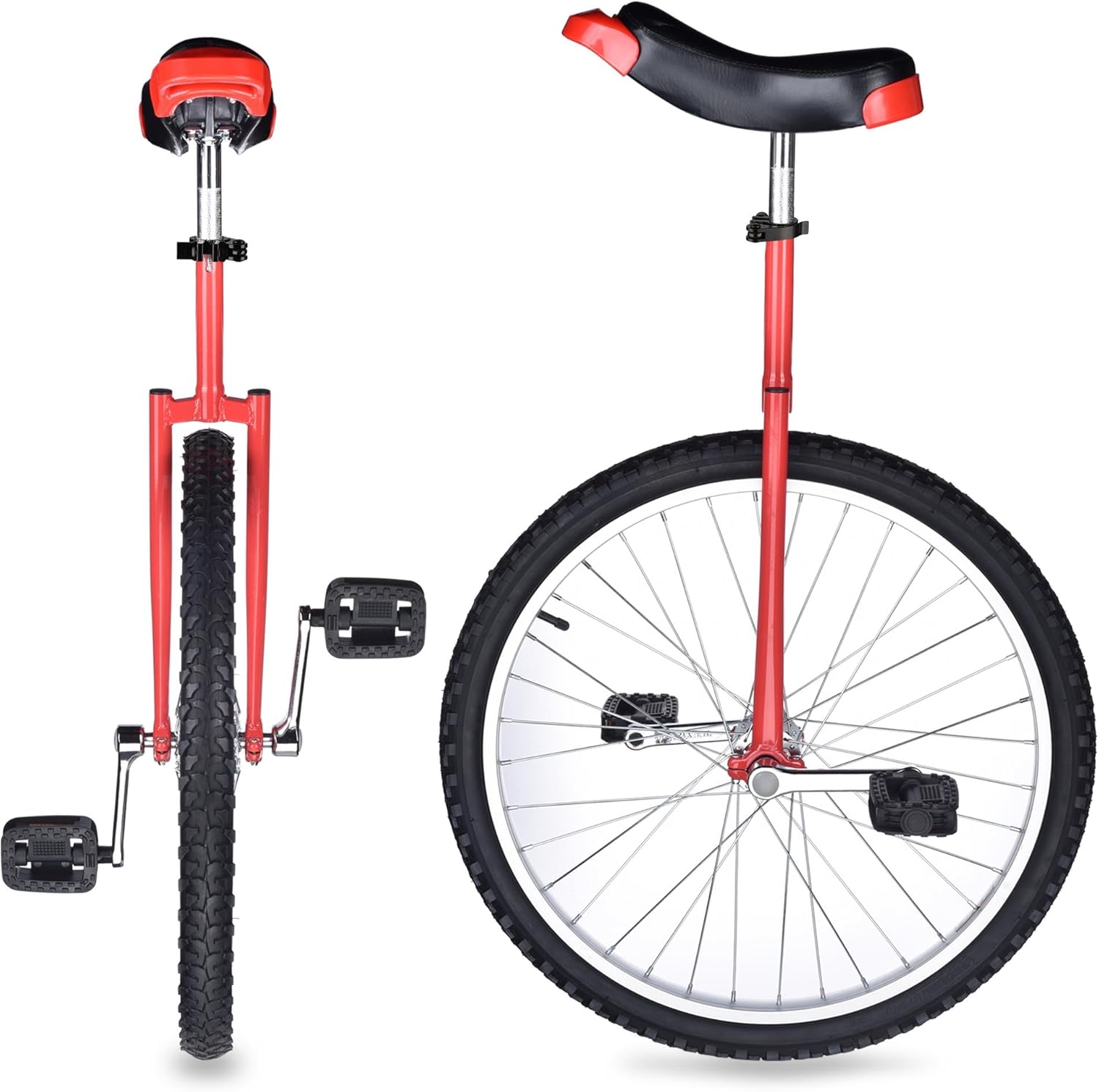 24" Wheel Unicycle Leakproof Butyl Tire Wheel Cycling Outdoor Sports Fitness Exercise Health, 24 Inch