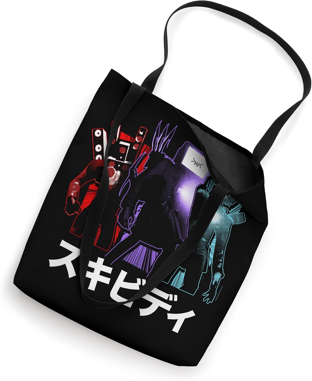Skibidi Toilet Titan Glow Tote Bag