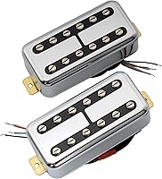 Vista 9 de Artec TVFT-A Filtertron Style Alnico Humbucker - Pastilla de puente para guitarra eléctrica, 5 imanes, 6.5K, cromo