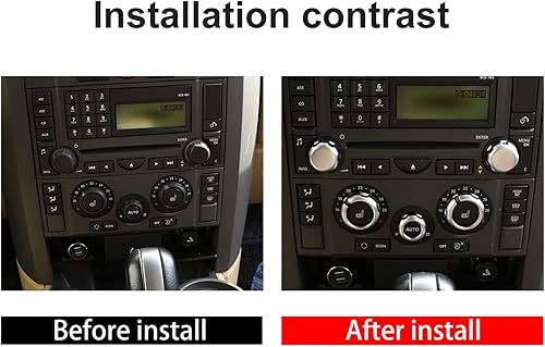 Miniatura 3 de YIWANG Para Land Rover Range Rover Sport L320 2005 2006 2007 2008 ABS cromo coche aire acondicionado volumen perilla cubierta Trim coche accesorios