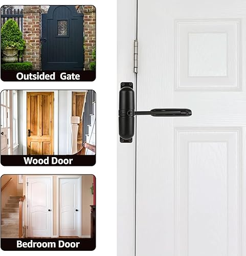 Miniatura 7 de 2 piezas de cierrapuertas automático bisagra de resorte pequeño cierrapuertas de 3-12 pulgadas Bisagra de puerta de cierre automático de seguridad