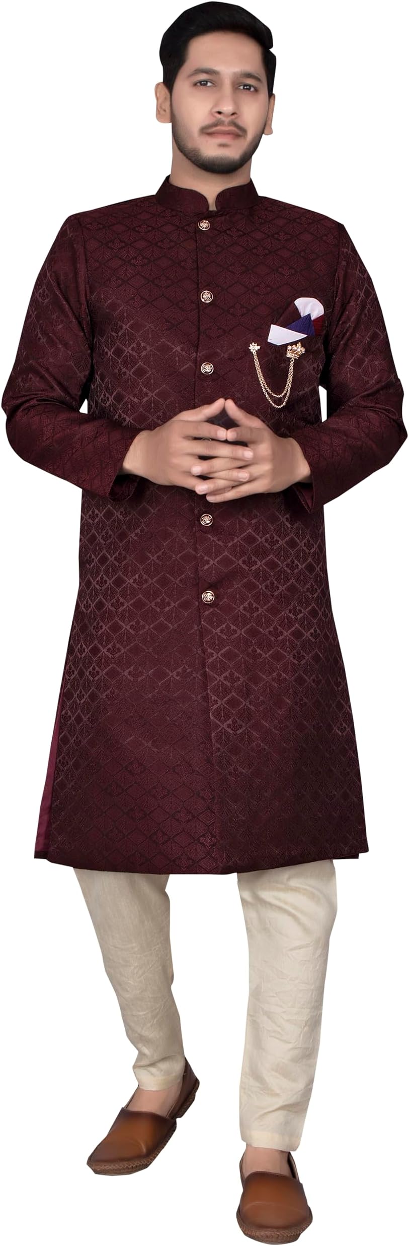 XEPONN.B.F Fashion Mens Ethnic Wear Indo Western Kurta Pyjama Set