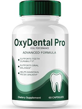 OxyDental Pro Capsules, Oxy Dental Pro Oral & Dental Care Support Supplement Pills - Maximum Strength, Advanced OxyDentalPro for Teeth & Gums Support, Fresh Breath & Daily Care Reviews 60 Capsules